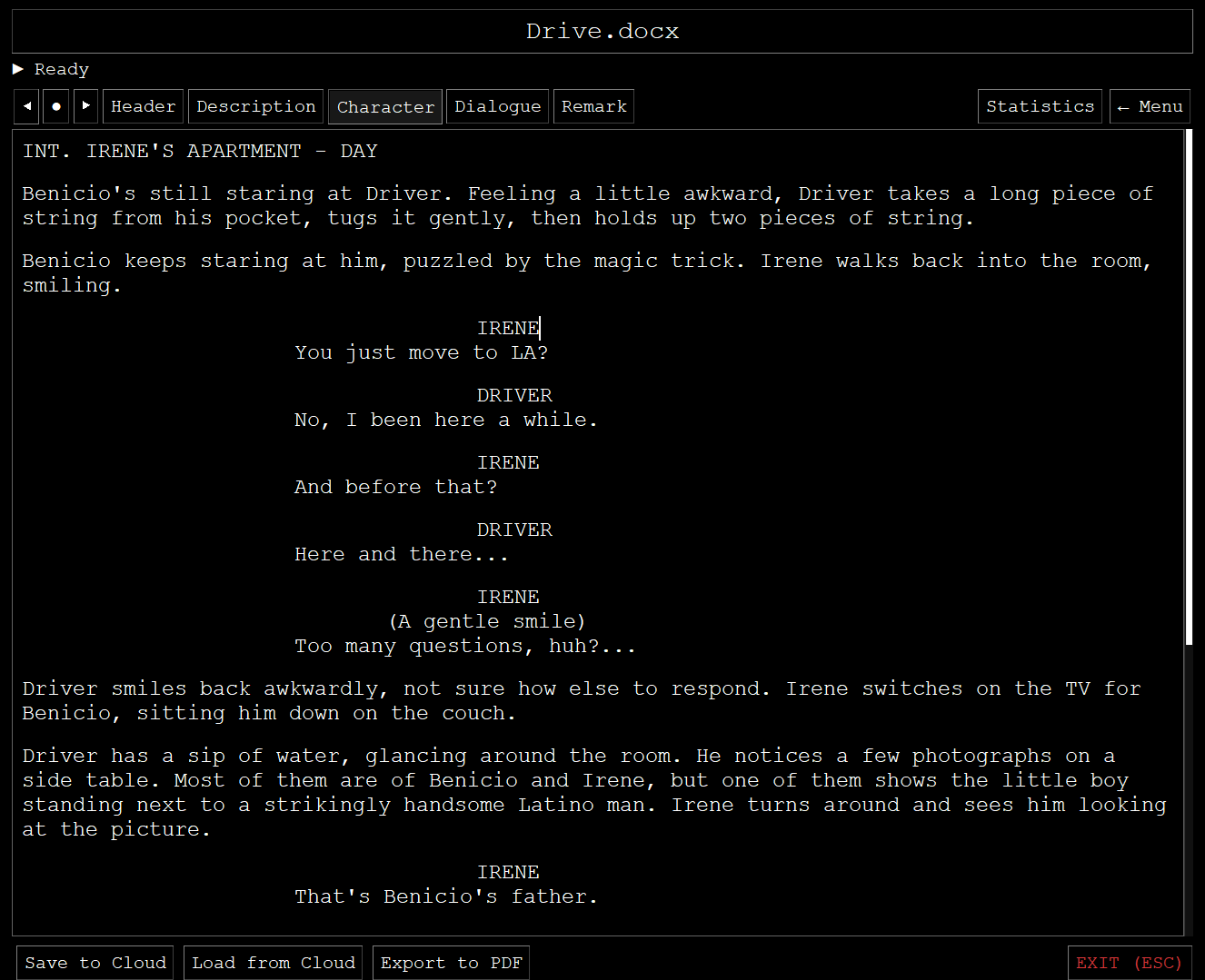 Интерфейс редактора